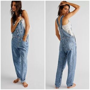 Free People | Ziggy Denim Overalls | Powder Blue | Medium